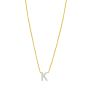 14K Mini Diamond Initial - ALL LETTERS