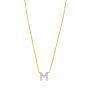 14K Mini Diamond Initial - ALL LETTERS