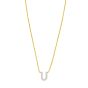 14K Mini Diamond Initial - ALL LETTERS