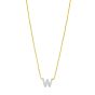 14K Mini Diamond Initial - ALL LETTERS