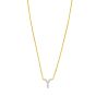 14K Mini Diamond Initial - ALL LETTERS