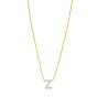 14K Mini Diamond Initial - ALL LETTERS