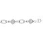 Silver Rope .25ct Diamond Bracelet
