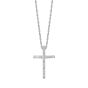 Silver .12ct Diamond Cross Necklace