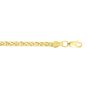 14K Gold 3.15mm Diamond Cut Lite Round Wheat Chain 