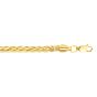 14K Gold 4.1mm Diamond Cut Lite Round Wheat Chain 