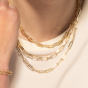 14K 4mm Diamanté Paperclip Chain
