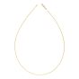 14K Gold 1.1mm Round Omega with Screw Back Lock