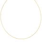 14K Gold 1.1mm Round Omega with Screw Back Lock