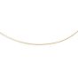 14K Gold 1.1mm Round Omega with Screw Back Lock