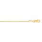 14K Gold 1mm Diamond Cut Round Wheat Chain 