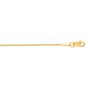 14K Gold 1.2mm Diamond Cut Round Wheat Chain 