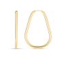 14K Endless Pear Hoop Earring