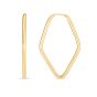 14K Endless Marquise Hoops