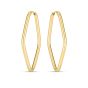 14K Endless Marquise Hoops