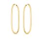 14K Endless Large Paperclip Hoop Earrings