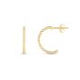 14K Gold Single Row Prosecco Earrings