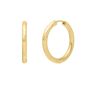 14K Endless Engraved Round Hoops 