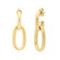 14K Gold Link Drop Earrings