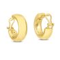 14K Gold Large Omega C-Hoops