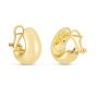 14K Gold Small Omega C-Hoops