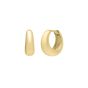 14K Tapered Huggie Hoops 