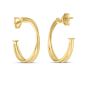 14K Gold Large Crossover Hoops