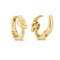 14K Gold Loveknot Hoops