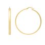 14K Large Wedding Band Hoops