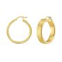 14K Medium Wedding Band Hoops