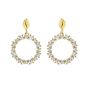 14K Diamon'Oro Circle Earrings