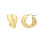 14K Crossover Hoops 
