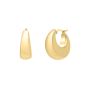 14K Large Tapered Hoops 