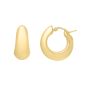 14K Tapered Hoops