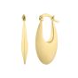 14K Creole Oval Hoops 