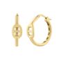 14K Puff Mariner Hoops 
