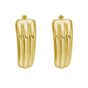 14K 3-Row Graduated Hoops