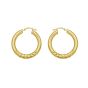 14K Twisted Large Hoops