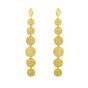 14K Hammered Pebble Earrings