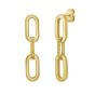 14K Mini Diamante Paperclip Earrings