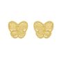 14K Radiating Butterfly Studs