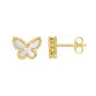 14K Primavera MOP Butterfly Studs