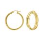 14K Interlocking Large Trinity Hoops