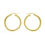 14K Interlocking Large Trinity Hoops