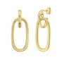 14K Door Knocker Hoops