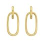 14K Door Knocker Hoops