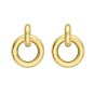 14K Round Linked Hoops