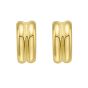 14K Double Row C-Hoops