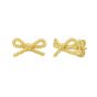 14K Rope Bow Earrings
