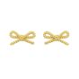 14K Rope Bow Earrings